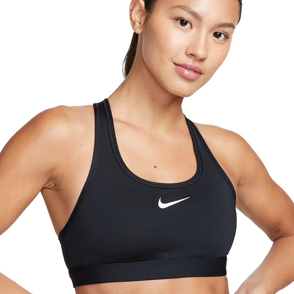 Nike スポーツブラ スウッシュ ミディアムサポート ブラック DX6822