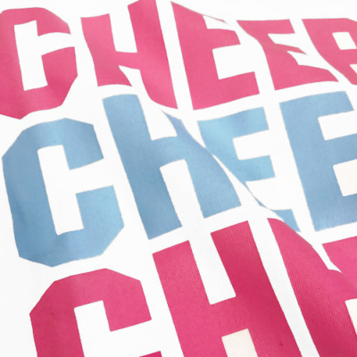 HelloCheers オリジナルTシャツ「CHEER×3」ホワイト×ピンク HelloCheers オリジナルTシャツ「CHEER×3」ホワイト×ピンク