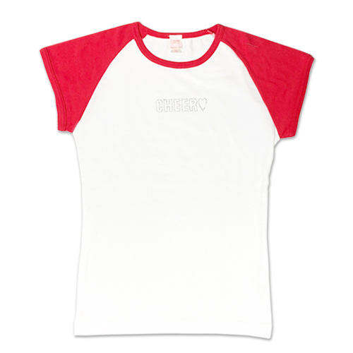 在庫限り］HelloCheers オリジナルラグランTシャツ ラインストーン