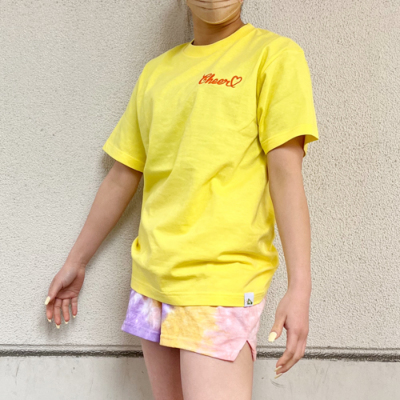 HelloCheers オリジナルTシャツ「ハート」レモン｜チア用品専門