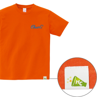 HelloCheers オリジナルTシャツ「ハート」サンセット｜チア用品