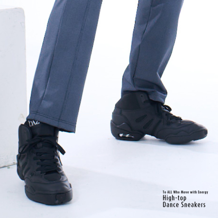 baz ダンススニーカー ハイカット SN-525 ブラック［取寄