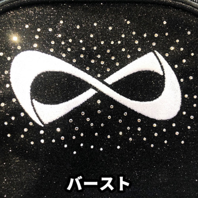 Nfinity バックパック スパークル ブラック×ゴールド｜チア用品専門店