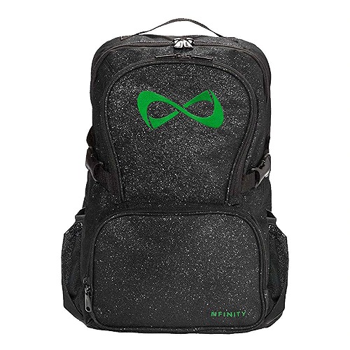 Nfinity バックパック スパークル ブラック×グリーン｜チア用品