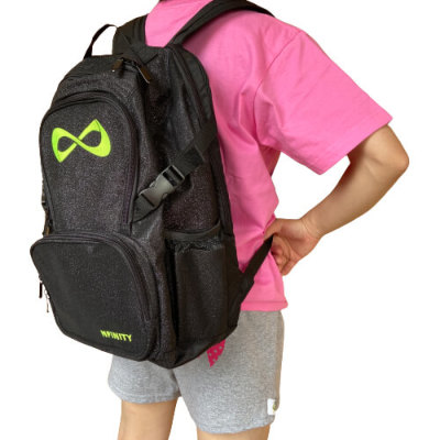 Nfinity black sparkle online backpack