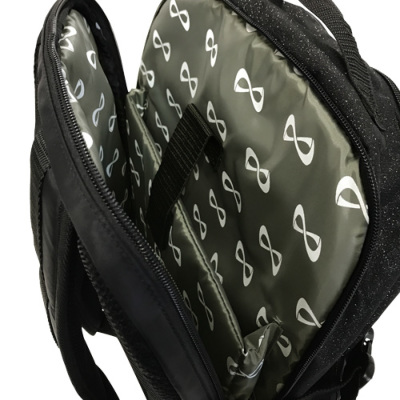 Nfinity バックパック スパークル ブラック×ピンク｜チア用品専門店