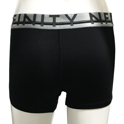 Nfinity フレックスショーツ ブラック×グレー｜チア用品専門店